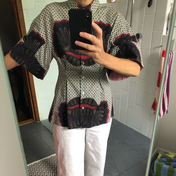 Stella Jean Kimono Sleeve Print Top - Picture 3 of 9